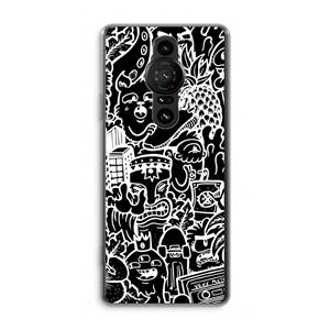 CaseCompany Vexx Black Mixtape: Sony Xperia Pro-I Transparant Hoesje