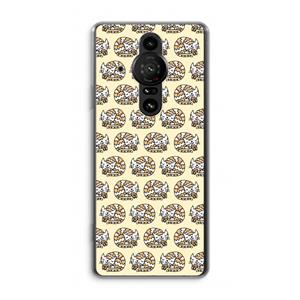 CaseCompany Slapende poes: Sony Xperia Pro-I Transparant Hoesje