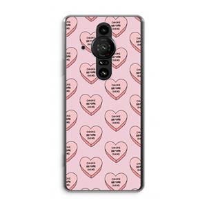 CaseCompany Chicks before dicks: Sony Xperia Pro-I Transparant Hoesje