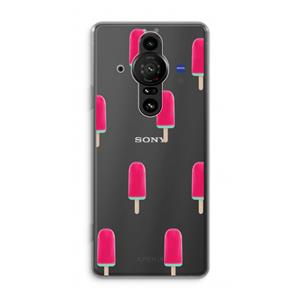 CaseCompany Waterijsje: Sony Xperia Pro-I Transparant Hoesje