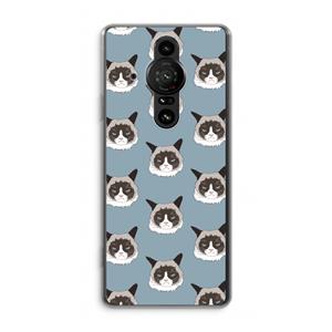 CaseCompany It's a Purrr Case: Sony Xperia Pro-I Transparant Hoesje