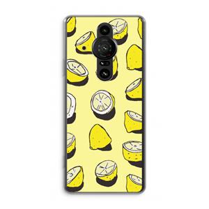 CaseCompany When Life Gives You Lemons...: Sony Xperia Pro-I Transparant Hoesje