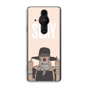 CaseCompany Slay All Day: Sony Xperia Pro-I Transparant Hoesje