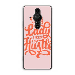 CaseCompany Hustle Lady: Sony Xperia Pro-I Transparant Hoesje