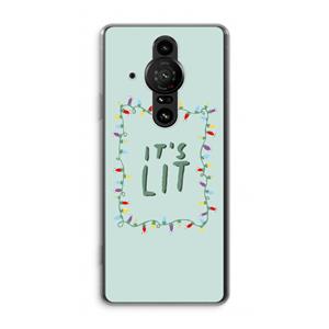 CaseCompany It's Lit: Sony Xperia Pro-I Transparant Hoesje