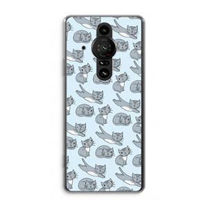 CaseCompany Poezen: Sony Xperia Pro-I Transparant Hoesje