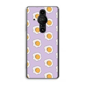 CaseCompany Bacon to my eggs #1: Sony Xperia Pro-I Transparant Hoesje