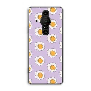 CaseCompany Bacon to my eggs #1: Sony Xperia Pro-I Transparant Hoesje