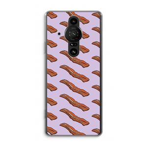 CaseCompany Bacon to my eggs #2: Sony Xperia Pro-I Transparant Hoesje