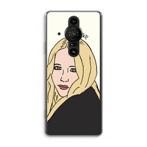 CaseCompany Mary Kate: Sony Xperia Pro-I Transparant Hoesje