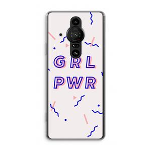 CaseCompany GRL PWR: Sony Xperia Pro-I Transparant Hoesje