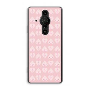 CaseCompany Ass 'n Titties: Sony Xperia Pro-I Transparant Hoesje