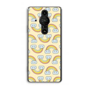 CaseCompany Regenboog: Sony Xperia Pro-I Transparant Hoesje