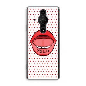 CaseCompany Yolo Denise: Sony Xperia Pro-I Transparant Hoesje