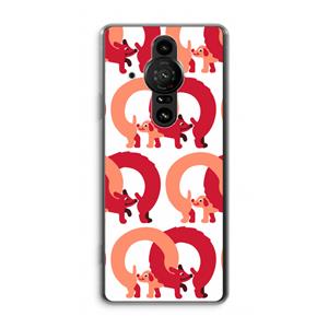 CaseCompany Dogs: Sony Xperia Pro-I Transparant Hoesje