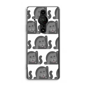 CaseCompany Cats: Sony Xperia Pro-I Transparant Hoesje