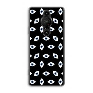 CaseCompany Eyes pattern: Sony Xperia Pro-I Transparant Hoesje