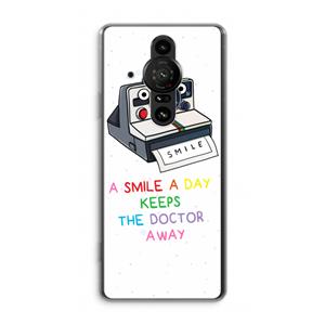 CaseCompany Smile: Sony Xperia Pro-I Transparant Hoesje