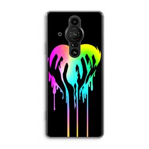 CaseCompany Hold My Heart: Sony Xperia Pro-I Transparant Hoesje