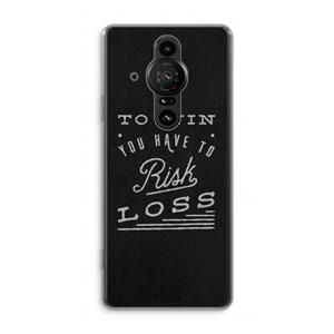 CaseCompany Risk loss: Sony Xperia Pro-I Transparant Hoesje