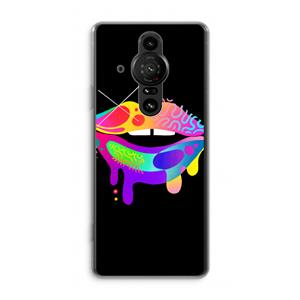 CaseCompany Lip Palette: Sony Xperia Pro-I Transparant Hoesje