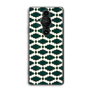 CaseCompany Moroccan tiles: Sony Xperia Pro-I Transparant Hoesje