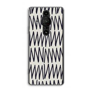 CaseCompany Marrakech Zigzag: Sony Xperia Pro-I Transparant Hoesje