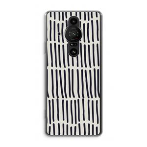 CaseCompany Moroccan stripes: Sony Xperia Pro-I Transparant Hoesje