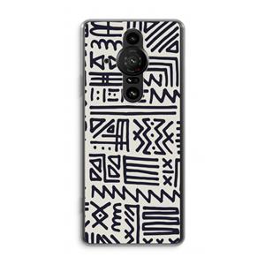 CaseCompany Marrakech print: Sony Xperia Pro-I Transparant Hoesje