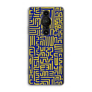 CaseCompany Majorelle Blue Print: Sony Xperia Pro-I Transparant Hoesje