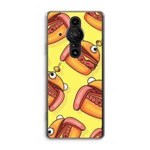 CaseCompany Hamburger: Sony Xperia Pro-I Transparant Hoesje