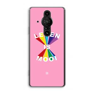 CaseCompany Het Leven Is Mooi: Sony Xperia Pro-I Transparant Hoesje