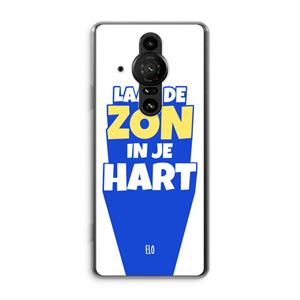 CaseCompany Laat de zon in je hart: Sony Xperia Pro-I Transparant Hoesje