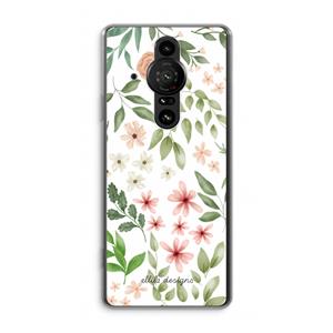 CaseCompany Botanical sweet flower heaven: Sony Xperia Pro-I Transparant Hoesje