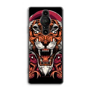 CaseCompany Tiger and Rattlesnakes: Sony Xperia Pro-I Transparant Hoesje