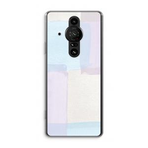 CaseCompany Square pastel: Sony Xperia Pro-I Transparant Hoesje
