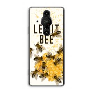 CaseCompany Let it bee: Sony Xperia Pro-I Transparant Hoesje
