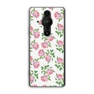 CaseCompany Kleine roosjes: Sony Xperia Pro-I Transparant Hoesje