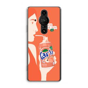 CaseCompany Peach please!: Sony Xperia Pro-I Transparant Hoesje