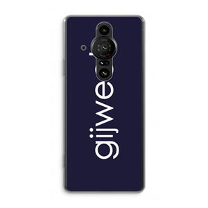 CaseCompany Gijweet: Sony Xperia Pro-I Transparant Hoesje