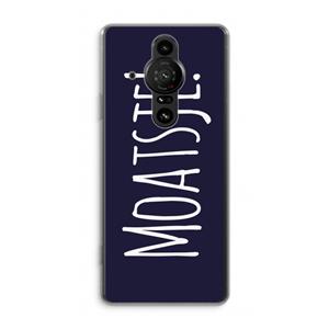 CaseCompany Moatsje!: Sony Xperia Pro-I Transparant Hoesje