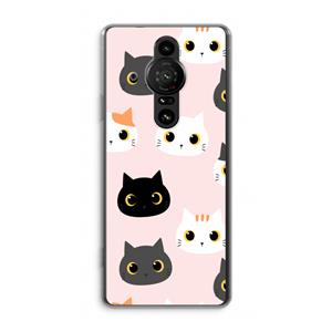 CaseCompany Katten: Sony Xperia Pro-I Transparant Hoesje