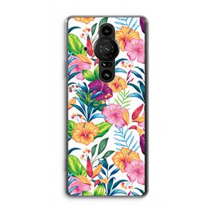 CaseCompany Tropisch 2: Sony Xperia Pro-I Transparant Hoesje