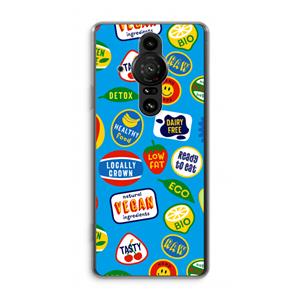CaseCompany Fruitsticker: Sony Xperia Pro-I Transparant Hoesje