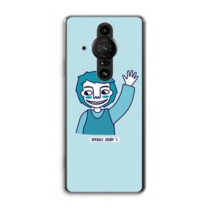 CaseCompany Zwaai: Sony Xperia Pro-I Transparant Hoesje