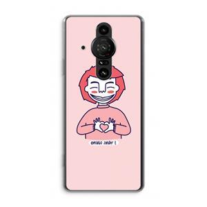 CaseCompany Hartje: Sony Xperia Pro-I Transparant Hoesje