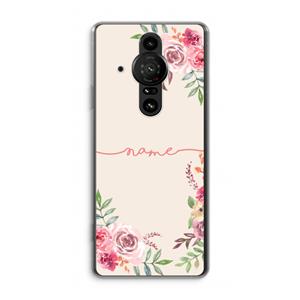 CaseCompany Rozen: Sony Xperia Pro-I Transparant Hoesje