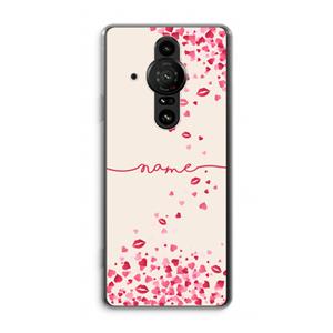 CaseCompany Hartjes en kusjes: Sony Xperia Pro-I Transparant Hoesje