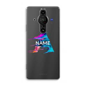 CaseCompany Abstract Spectrum: Sony Xperia Pro-I Transparant Hoesje