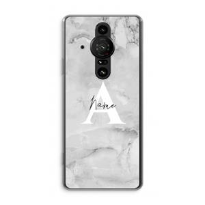CaseCompany Ivory Marble: Sony Xperia Pro-I Transparant Hoesje